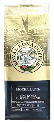ロイヤルコナコーヒー/モカラテ/10%KONA粉タイプAD8oz(227g)