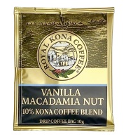 【10枚セット・メール便送料無料】ロイヤルコナコーヒー/バニラマカダミア/10%KONAドリップコーヒーバッグ(10g)×10袋