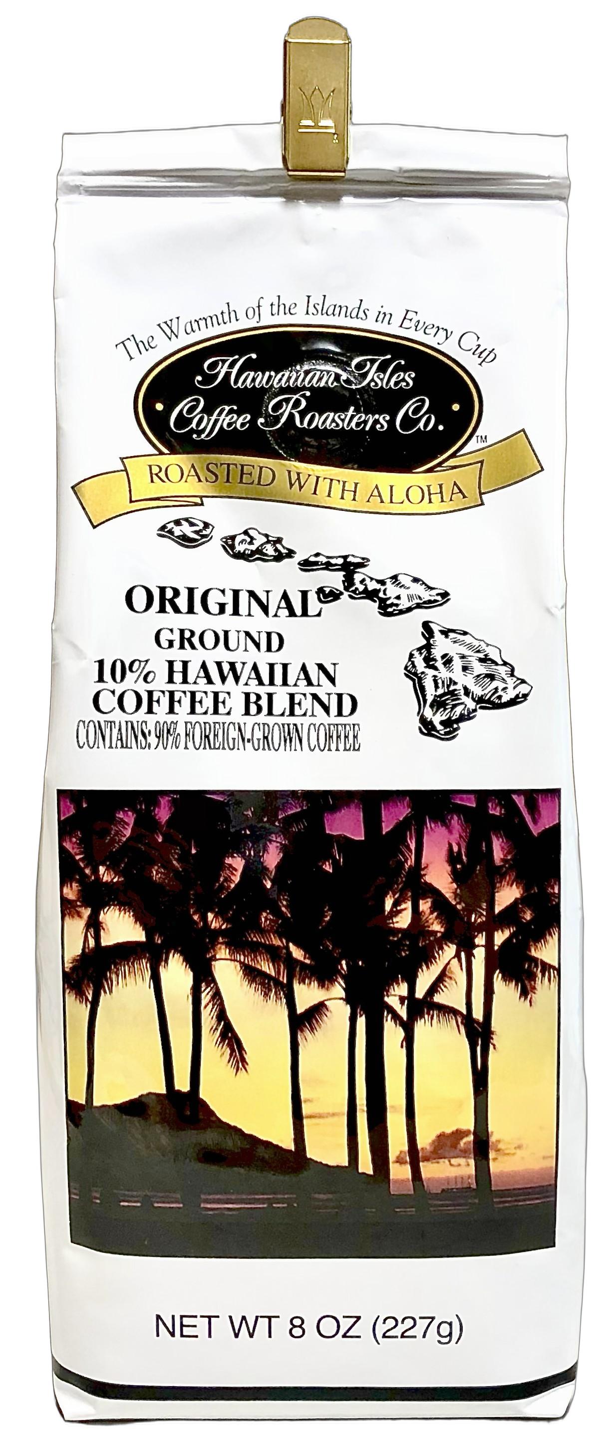 【1袋あたり1980円】ハワイアンアイルズコーヒー/オリジナル10％Hawaiian Coffee/粉タイプ(227g)×12袋