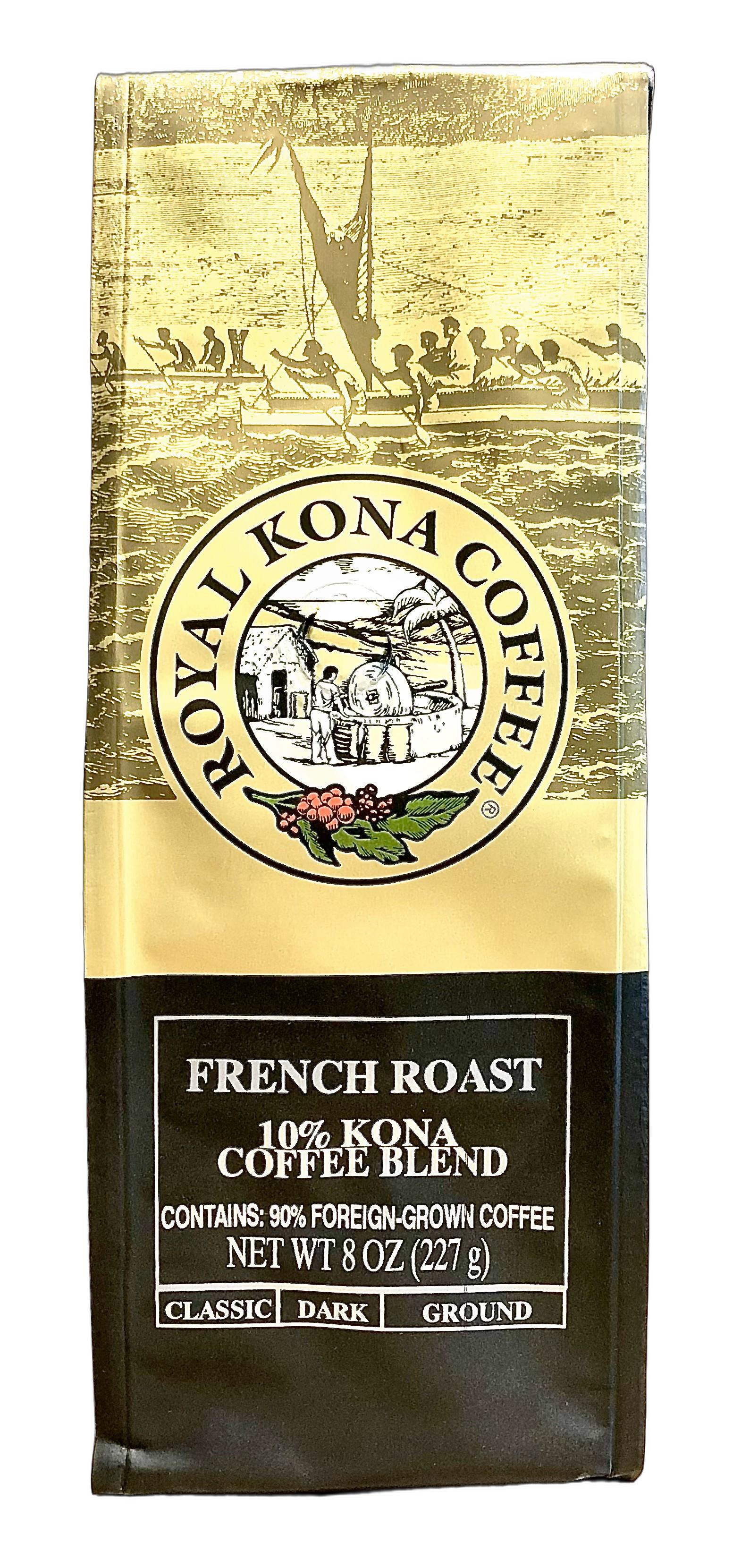 ロイヤルコナコーヒー/フレンチロースト/10%KONA粉タイプAD8oz(227g)