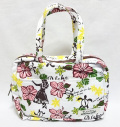 ハワイアンビッグポーチ/フラガール/ホワイト