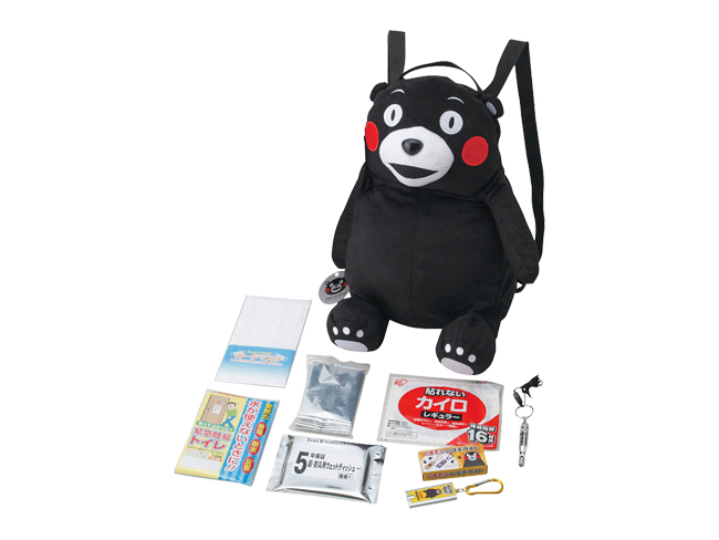 くまモンの非常持出しリュックセット8点セット