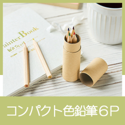 コンパクト色鉛筆6P