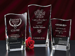 ウェーブサイズB（高さ180mm写真左）【版代・名入れ代不要】