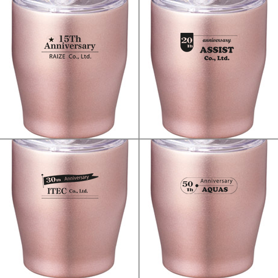 スライド式ステンレスタンブラー MA02453 | 周年記念品 【見積り不要 印刷料金コミコミ商品】 スライド式ステンレスタンブラー MA02453