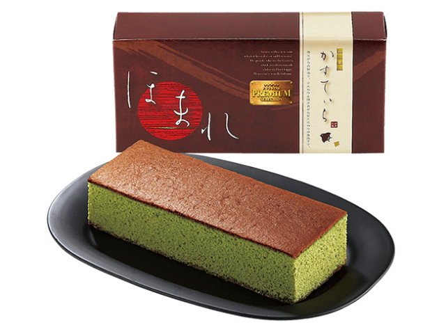 和菓匠菴 「ほまれ」和三盆糖入かすてぃら【抹茶】 No.13 | 創立・周年  