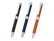 プラチナ　ダブル3アクション牛ヌメ本革巻き