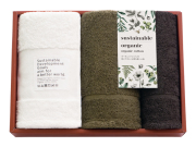 サステナブルオーガニック　国際認証取得　オーガニックフェイス2P・ハンドタオルセット　No.32