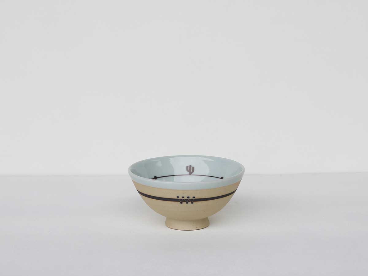 【デッドストック】倉庫から発掘されたサボテンのお茶碗・サンタフェ 波佐見焼