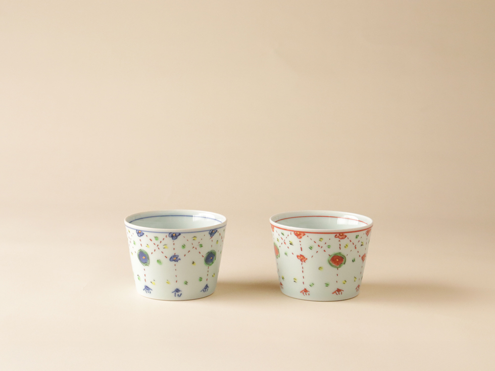 錦 瓔珞紋 フリーカップ 波佐見焼