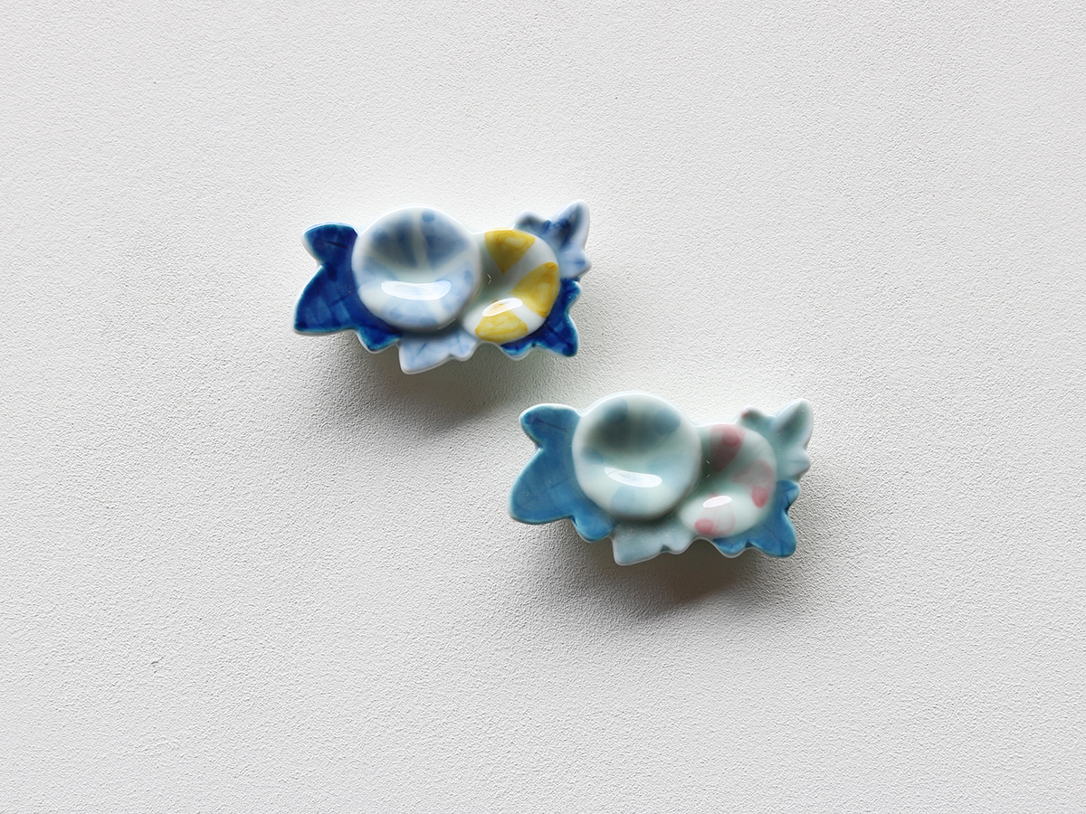 【当たりくじつき新パッケージでお届け！】朝顔 箸置き 有田焼