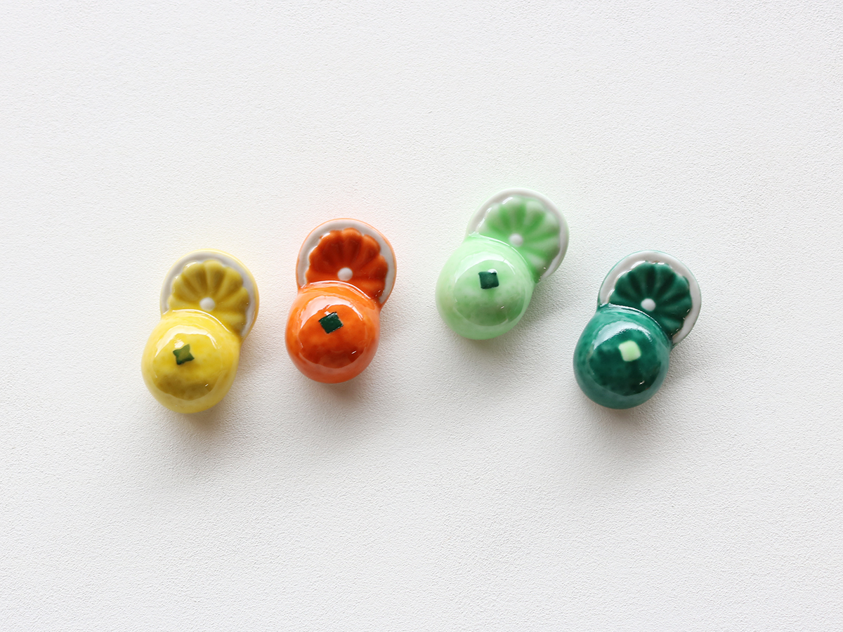 【当たりくじつき新パッケージでお届け！】柑橘フルーツ 箸置き 有田焼