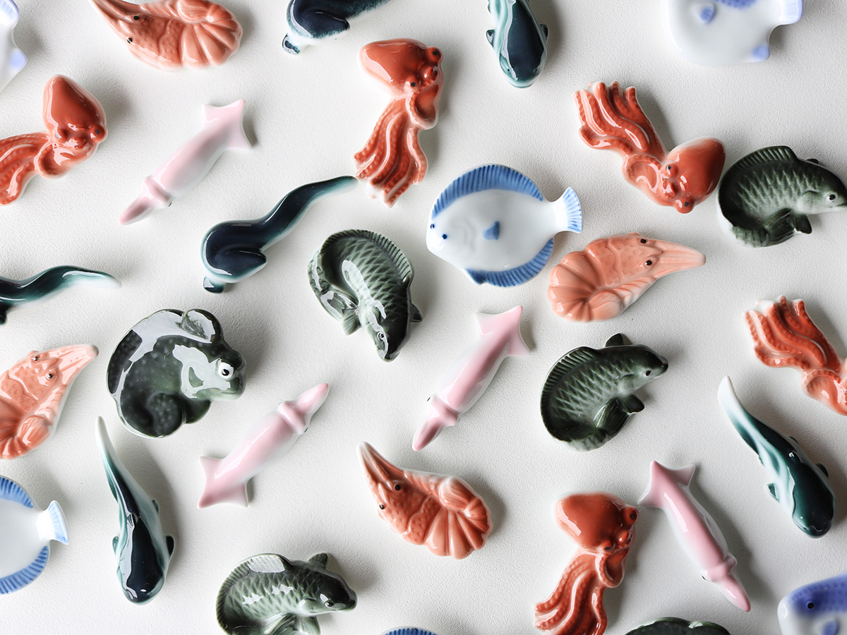 魚介 箸置き 有田焼【当たりくじつきパッケージでお届け！】