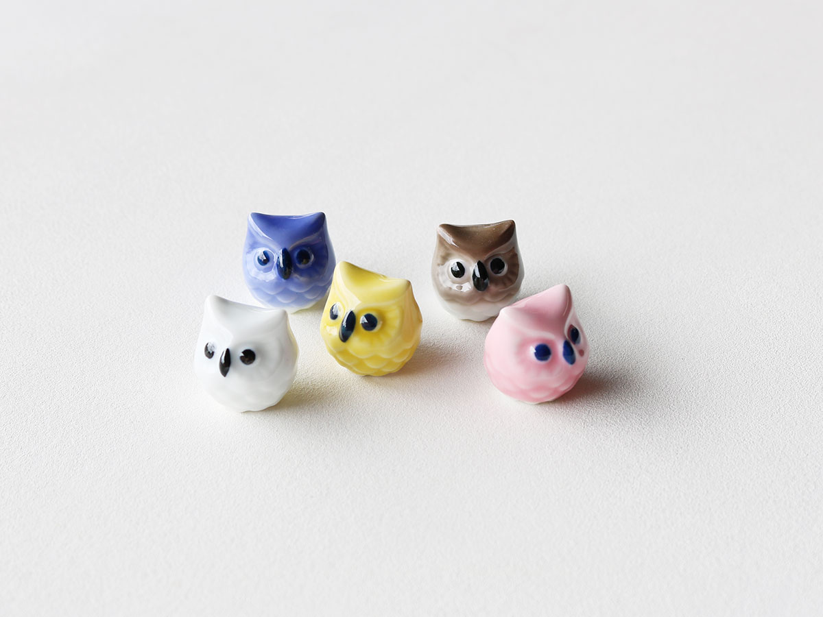 【当たりくじつき新パッケージでお届け！】フクロウ 箸置き 有田焼 | ふくろう 梟