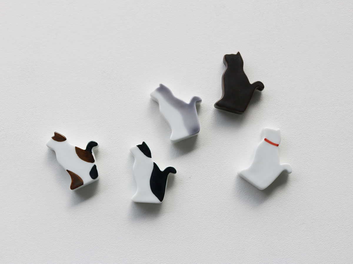 【当たりくじつき新パッケージでお届け！】ネコ 箸置き 有田焼 | 猫 ねこ