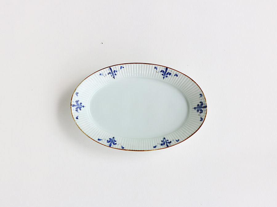 リーヴス しのぎ オーバル鉢 大 有田焼