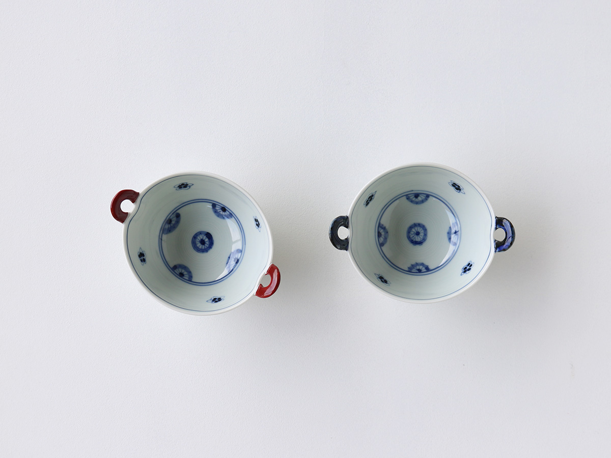 染付 取っ手付小鉢 有田焼