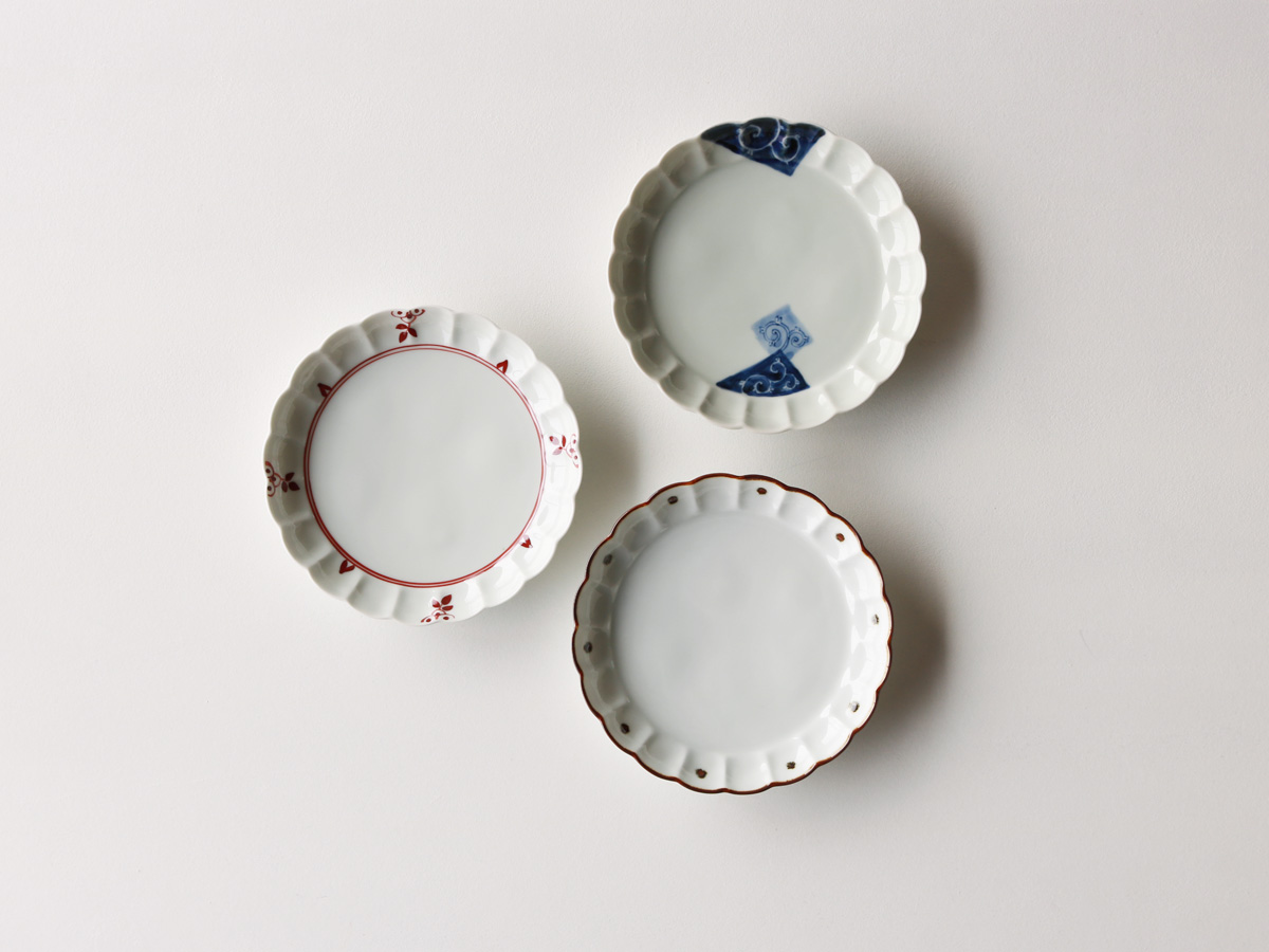 菊割 5寸皿 有田焼