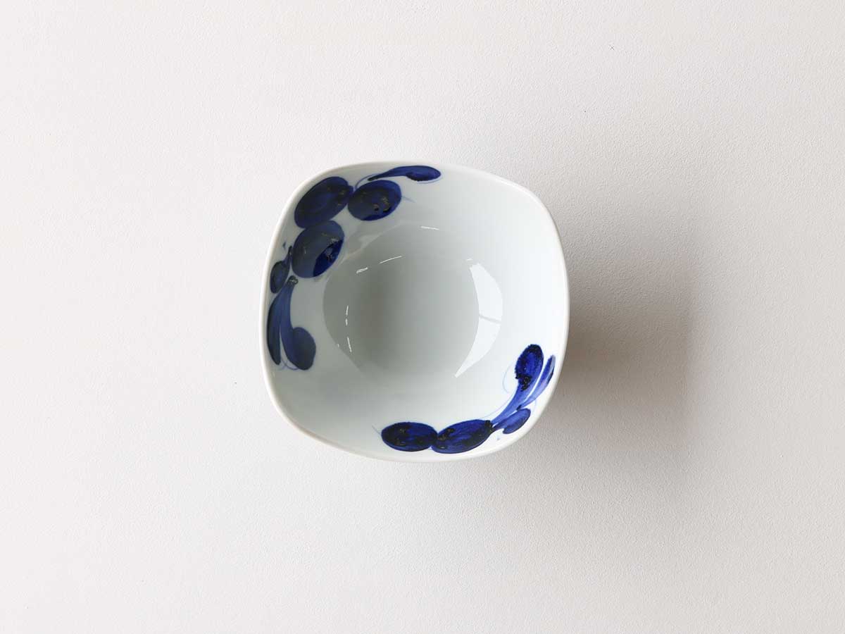 古染草花 四角小鉢 波佐見焼