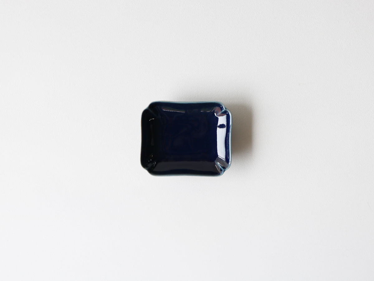 色釉 輪花 小皿 有田焼