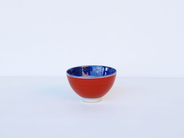 呉須巻・朱巻 ドット お茶碗 波佐見焼