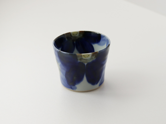 南島焼　奈美ロリマーさん作品　カップ　高さ約8cm　直径約8cm 南島焼 奈美ロリマーさん作品 カップ2客組 高さ約8cm 直径約