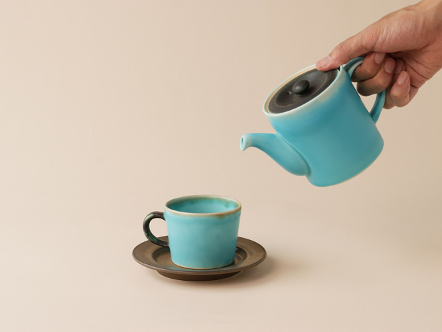 ターコイズさん専用 ターコイズ カップ＆ソーサー 波佐見焼