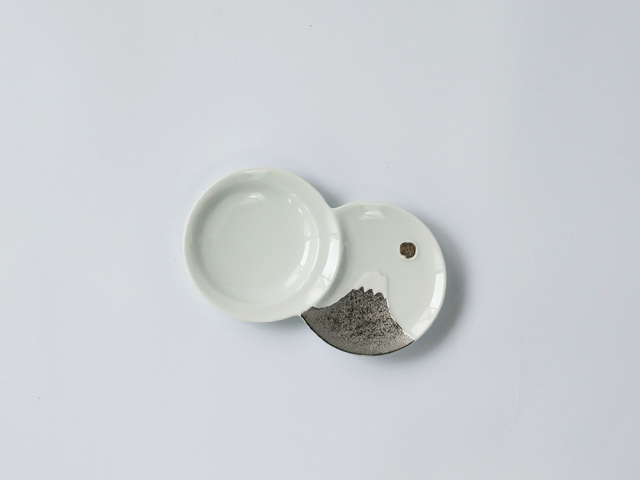瀬戸富士山柄小皿　12枚（T630)