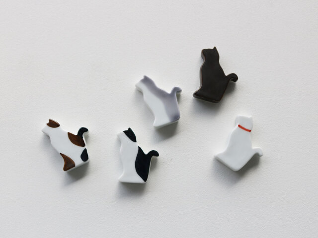 【当たりくじつき新パッケージでお届け！】ネコ 箸置き 有田焼 | 猫 ねこ