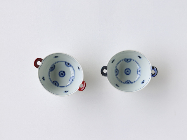 染付 取っ手付小鉢 有田焼