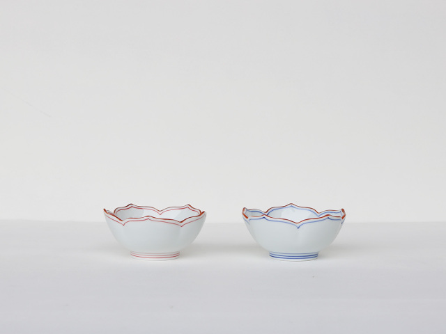 お惣菜やおつまみを盛って！ 桔梗絵 桔梗型 小鉢 波佐見| 有田焼