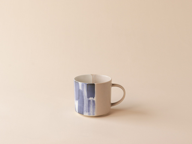 波刷毛目 マグカップ 大 波佐見焼