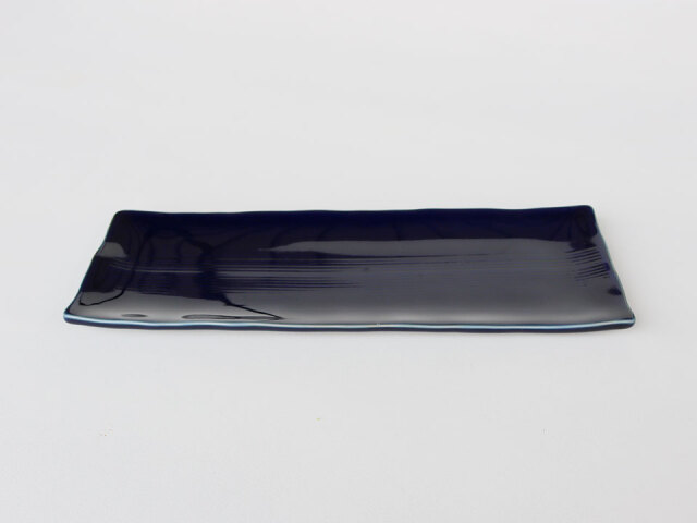 瑠璃釉 くし目 長角皿 波佐見焼 | 産直！有田焼 波佐見焼 のオンライン