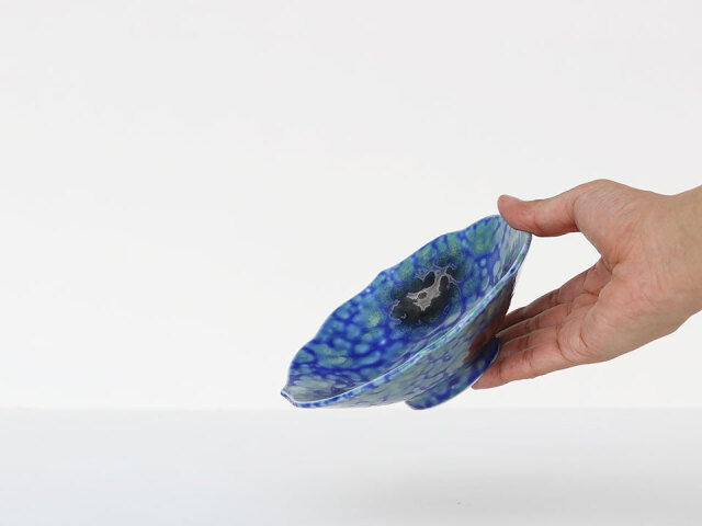 コバルト結晶 銀河 桔梗5.5寸皿 有田焼 | 産直！有田焼 波佐見焼 の