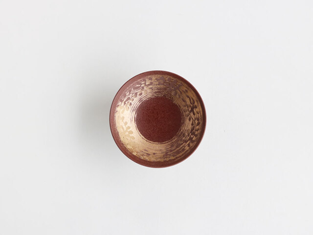 デッドストック】南蛮唐草 金かすり 5寸高台皿 有田焼