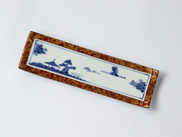 デッドストック 絵巻 長皿 有田焼