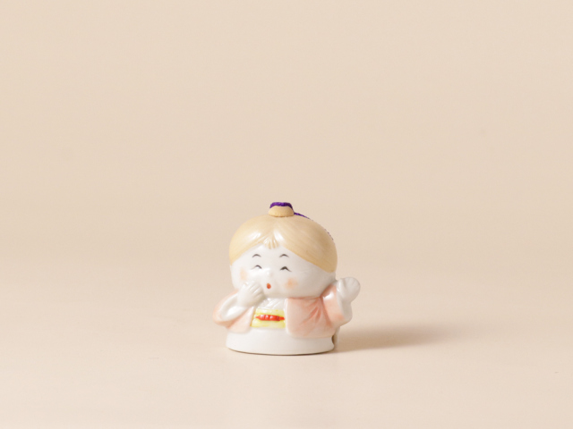 昭和レトロ IEI 日本の昔話 置物 陶器製 5点 国際識字年協力作品 限定品 デッドストック 有田町で発掘した ファンシー昔話 陶器鈴
