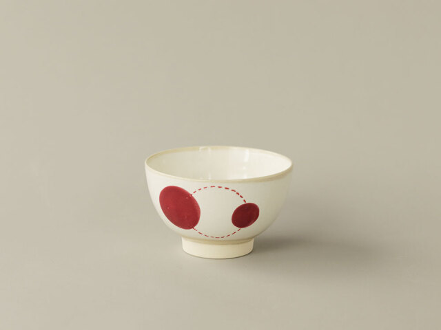 ステッチ丸紋 茶碗 波佐見焼