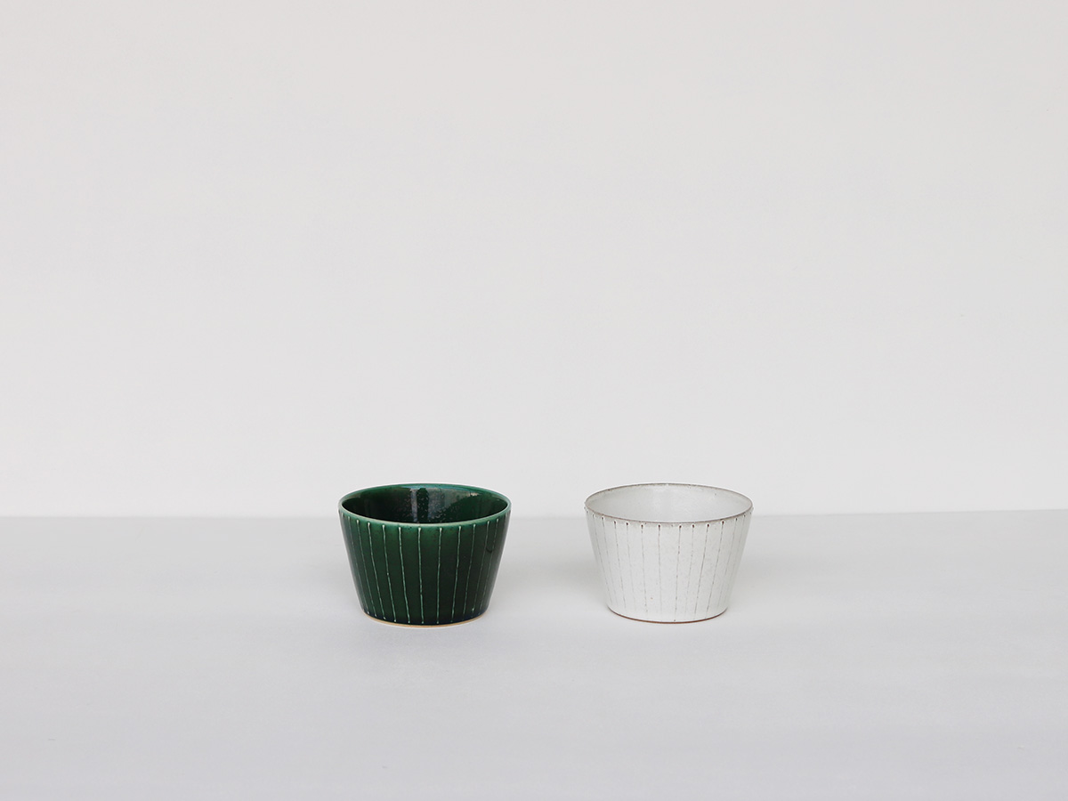 【受注販売】ねずみとラ ストライプ カップ 吉田焼