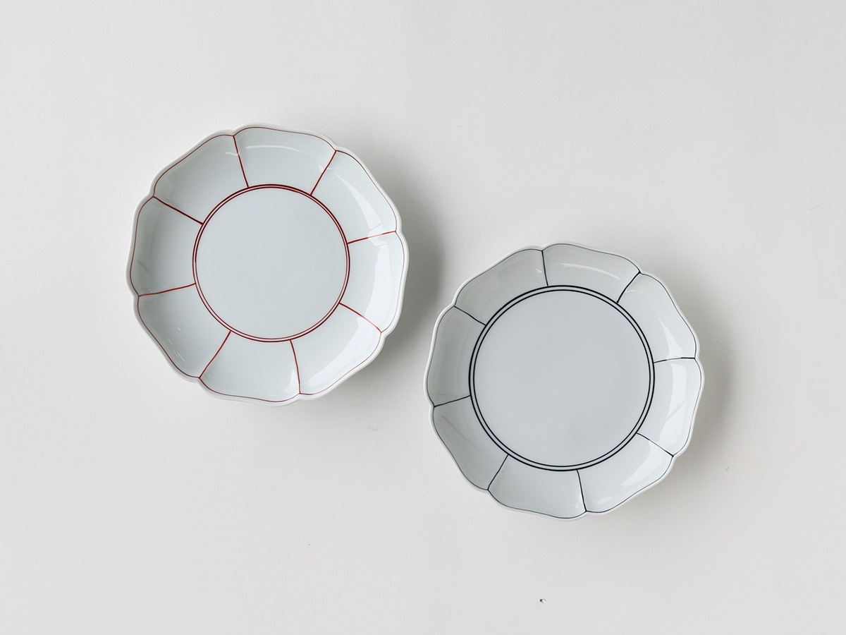 線十草 7寸皿 有田焼