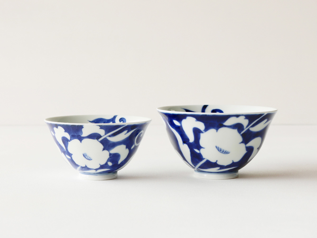 染付 外濃唐草 茶碗 有田焼