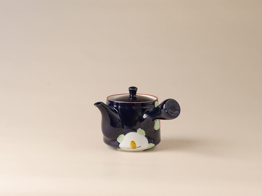 釉彩 椿 急須 波佐見焼