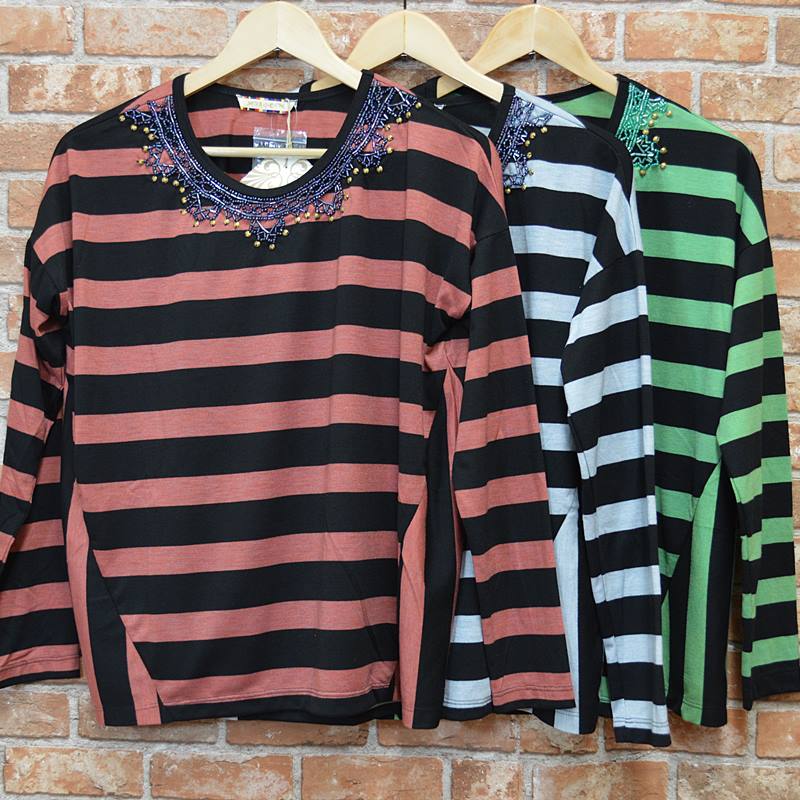 AIC　ボーダー　Ｔシャツ