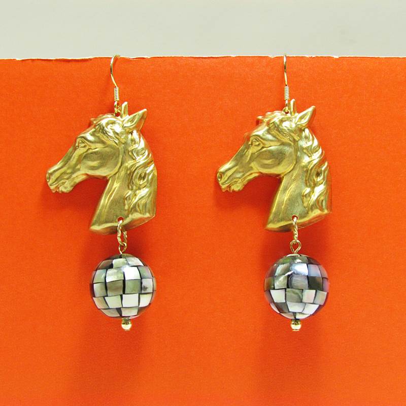 馬　ピアス　イヤリング