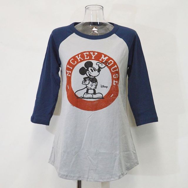 JUNK FOOD（ジャンクフード） ミッキー プリントラグランTシャツ