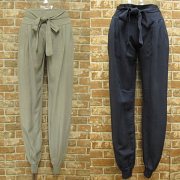 【IMPORT】インポート　イタリア製　ウエストリボン付きパンツ