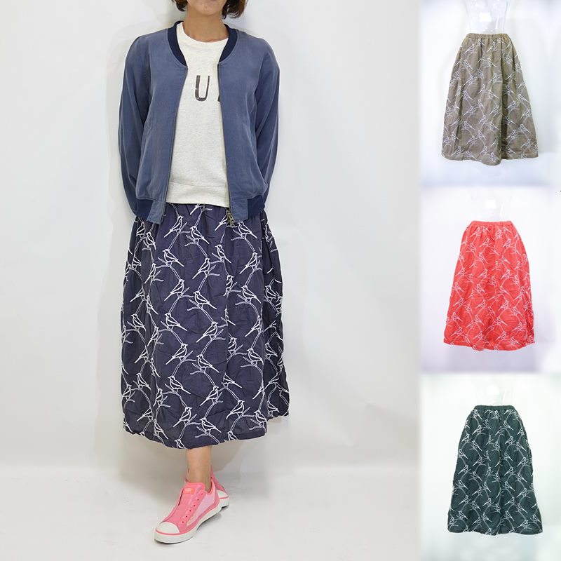 LUEUF　刺繍　ロングスカート