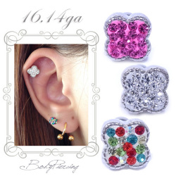  ［14G16G]リクエストに応えてシルバー登場！主役級の存在感で大人の甘さをプラス軟骨ピアスボディピアス 0589