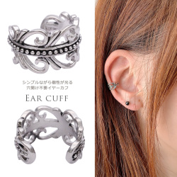 左右耳OK！シンプルながら個性が光る 穴あけ不要 COOL イヤーカフ  メンズ レディース 0293