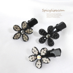  ちょっぴり甘さをプラス♪前髪・サイドスタイルなどワンポイントにフラワーちびクリップ7027